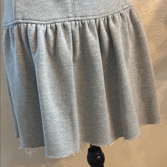 Addison Jersey Drop Waist Grey Low Back Mini Dress - Picture 7 of 9